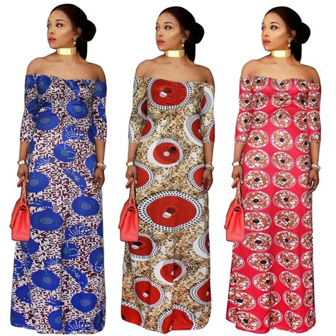 Buy 2017 African Women Clothing Plus Size Print Long Dresses Maxi Dress