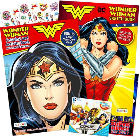 Buy Dc Shop Wonder Woman Coloring And Activity Super Set ~ 2 Wonder