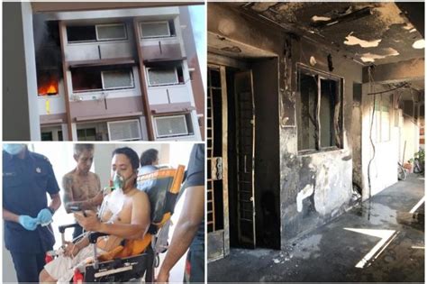 As we live in such close quarters, a fire in a neighbouring flat means we'll likely have to evacuate for our own safety. Four taken to hospital after clutter outside Tampines flat ...