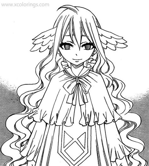 Fairy Tail Coloring Pages Mavis