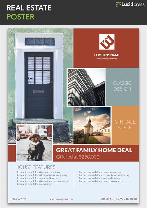Real Estate Marketing Poster Template Poster Template Creative