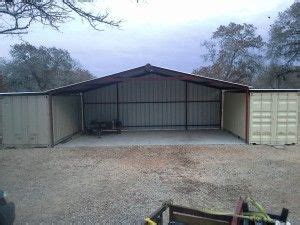 How To Make A Shipping Container Garage Storage And Canopy