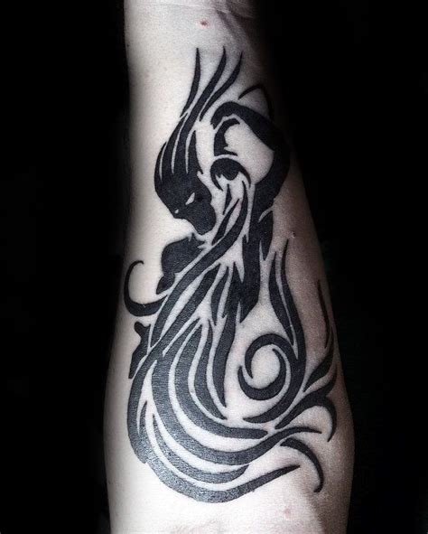 30 aries tattoo designs on chest. Tribal Aquarius Inner Forearm Black Ink Male Tattoo ...