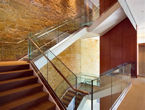 Crls Grs Glass Railing Systems Modern Staircase Los Angeles By Crl Us Aluminum