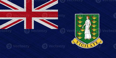 flag of the british virgin islands on a textured background concept collage 17694219 stock