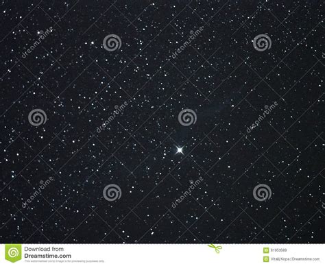 Night Sky Stars Cygnus Constellation Star Stock Image