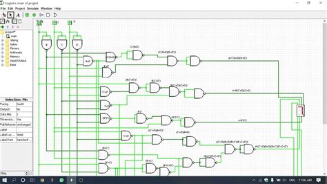 Logisim Print 1 To 7 On 7 Segment Display When Input Is Given As Bcd