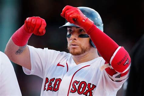 Christian Vázquez Was On The Field Readying For The Red Sox Game