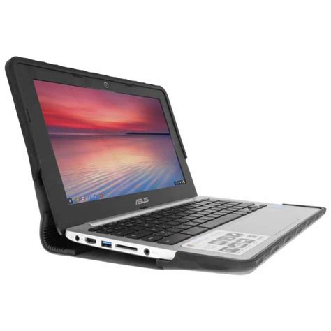 Gumdrop Softshell Asus Chromebook 11 Case C200 Sts Asusc200 Blkblk