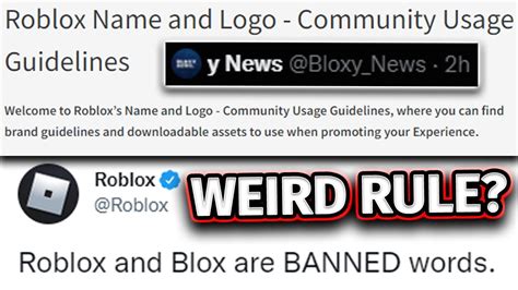 New Roblox Rules Banned The Word Roblox Youtube