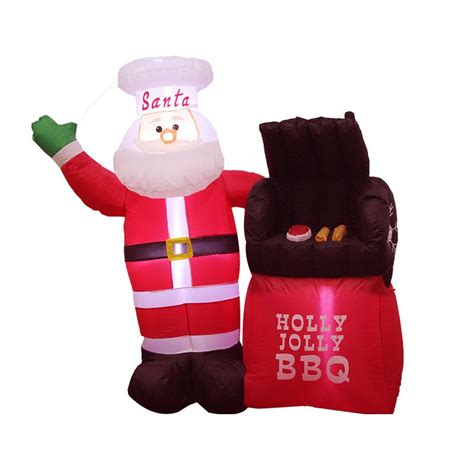 150cm Santa Claus Holly Jolly Bbq Giant Inflatable Outdoor Toys