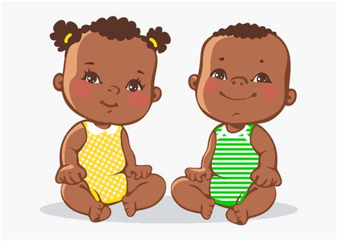 Hd Baby Cartoon Images Black Babies Clip Art Hd Png Download