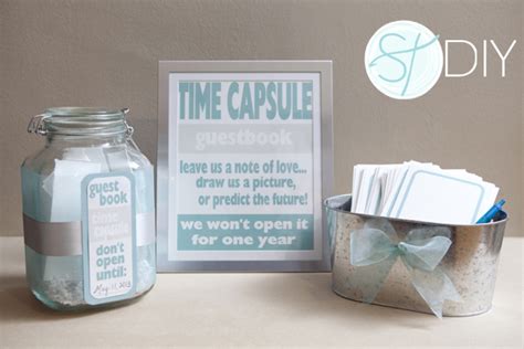 How To Make A Diy Time Capsule Guest Book