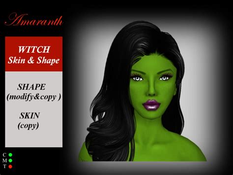 Second Life Marketplace Amaranth Witch Skin And Shape