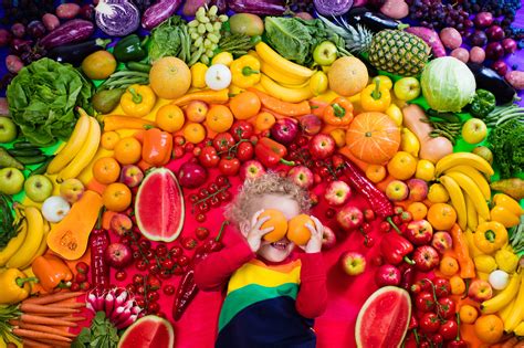 Learn fruits and vegetables vocabulary through pictures: How to get children to eat a rainbow of fruit and vegetables