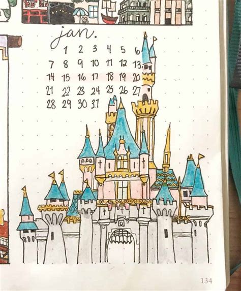 69 Extraordinary Disney Bullet Journal Inspirations Masha Plans