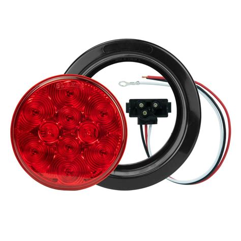 Blazer International Stoptailturn 4 In Led Round Lamp Red With