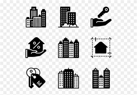 Real Estate 40 Icons Property Type Icon Png Transparent Png