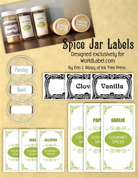 Spice Jar Labels And Template To Print Worldlabel Blog