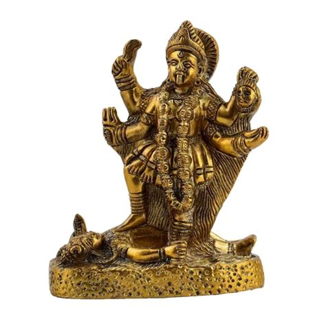 brass maa kali goddess mahakali idol on shiva statue sculpture figurine eur 235 36 picclick fr