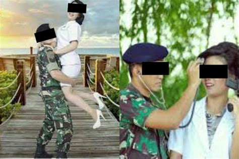 Foto prewedding seorang tentara dan dokter berhijab viral di instagram. Viral Foto-foto Prewedding TNI-Perawat, Warganet: Menang ...