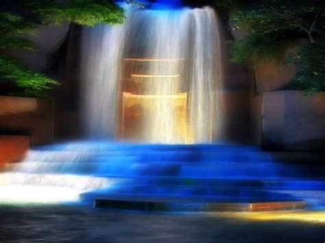 Serenity Sernity Peaceful Nature Trees Steps Waterfalls Light
