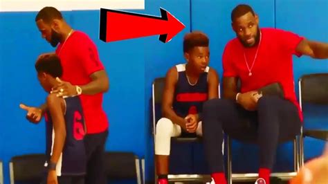 Lebron James Gives Words Of Wisdom To His Son Bryce James Youtube