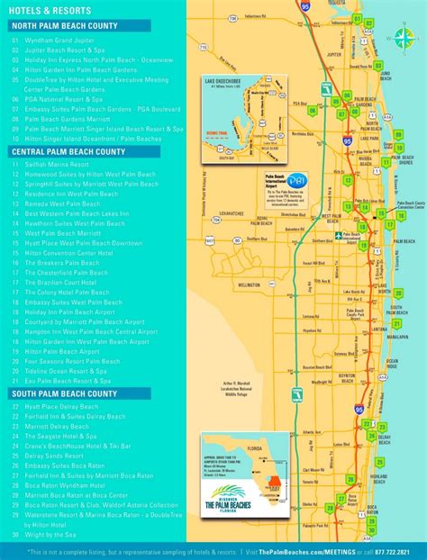 Palm Beach Tourist Attractions Map