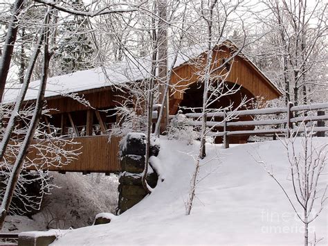 Covered Bridge At Olmsted Falls 2 Photograph By Mark Madere Fine