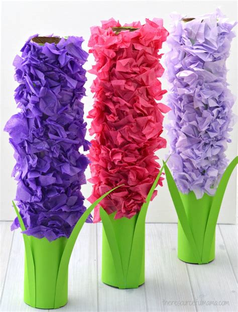 Paper Roll Hyacinth Flower Craft For Kids The Resourceful Mama