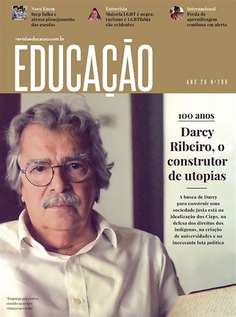 Revista Educação Revista Educação capa 100 anos de Darcy Ribeiro