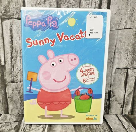 Peppa Pig Sunny Vacation Dvd Nickelodeon New Sealed Fast Free