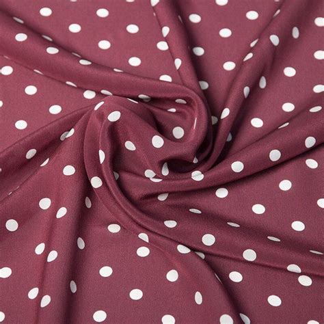 0 5m Polka Dot Silk Crepe De Chine 100 Mulberry Silk Dress Apparel