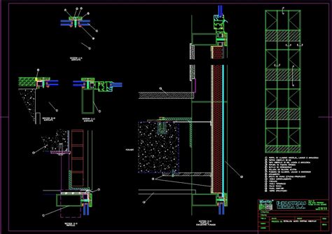 Curtain Wall Detail Dwg Detail For Autocad • Designs Cad