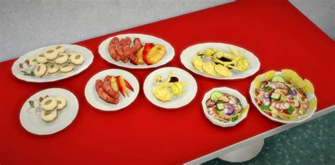 The Luxury Party Food Extracted At Budgie2budgie Sims 4