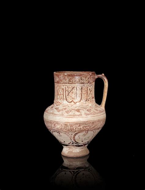 bonhams a kashan lustre pottery jug persia 12th 13th century