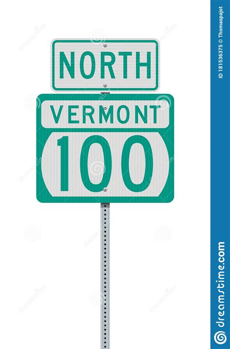 Vermont State Highway Road Sign Stock Vector Illustration Of Highway