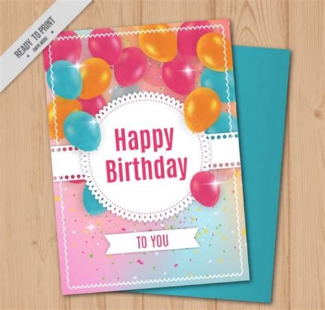 Free 21 Birthday Card Templates In Psd Vector Eps