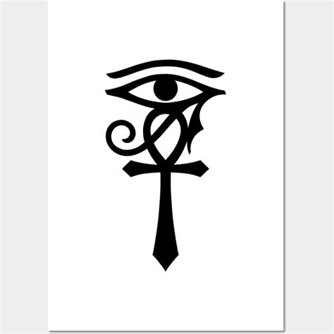 Egyptian Symbol Ankh With Eye Of Horus Ankh Symbol Posters And Art
