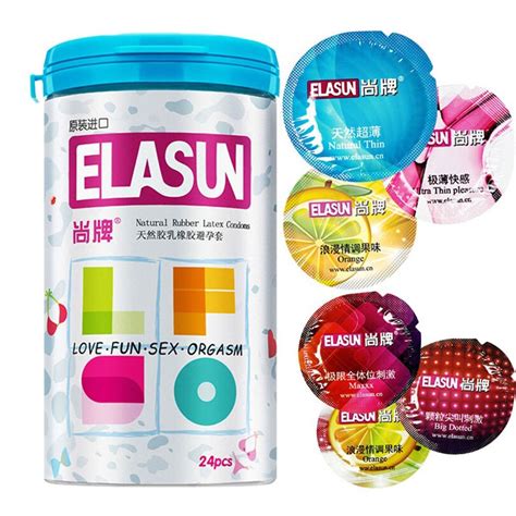 Elasun 24 Pcs Condoms 5 Types Ultra Thin Ice And Fire Condom For Man