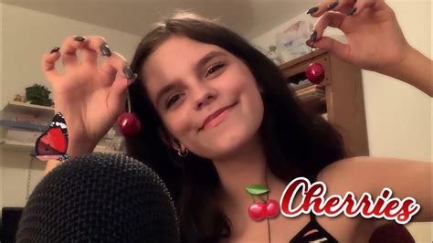 Asmr Eating Cherries 🍒 Youtube