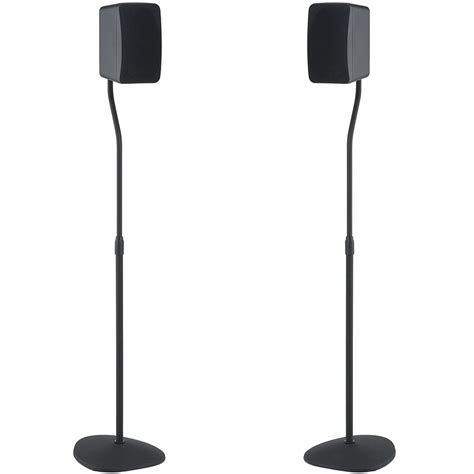 Speaker Stands Universal Adjustable Surround Sound Speakers Black 2
