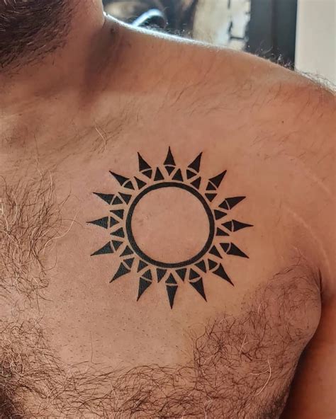 Stylized Sun Tattoo