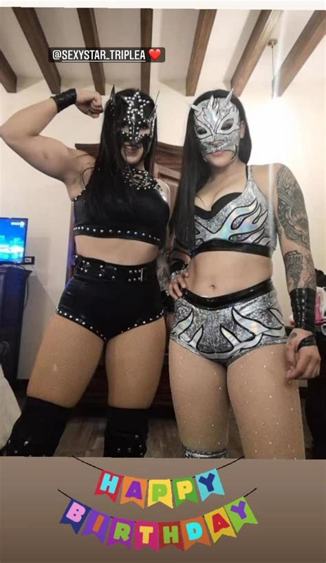 sexy star ii and lady flammer r wrestlewiththeluchas