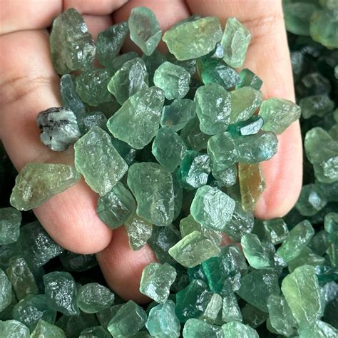 Neon Blue Green Apatite From Tanzania Price Is For 10 Stones Etsy