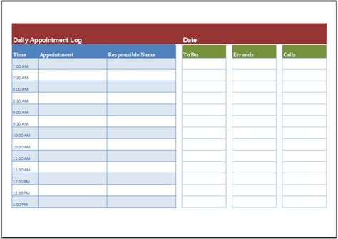 Employee Daily Assignment Log Template For Excel Excel Templates