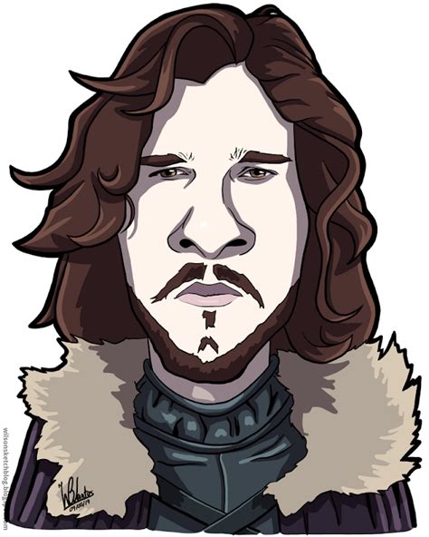 Game Of Thrones Jon Snow Cartoon Caricature