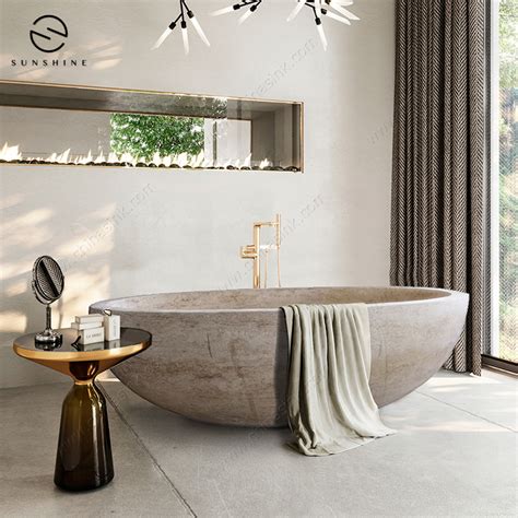 Freestanding modern acrylic bathtub wholesale and distribution. Wholesale Natural Stone Freestanding Bath Tub Travertine ...