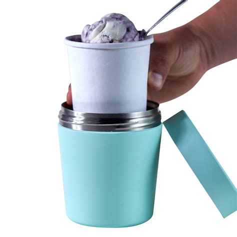 Ice Cream Storage Container Stainless Steel Double Wall Vacuum Etsy
