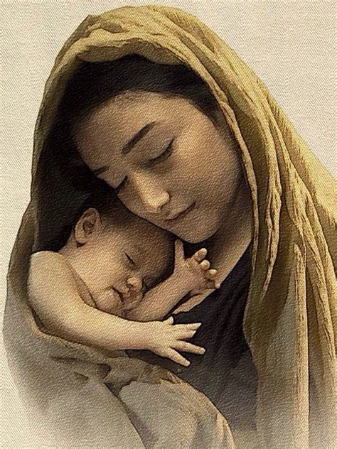 Virgen María Ruega Por Nosotros Mother Mary Jesus Art Mary And Jesus